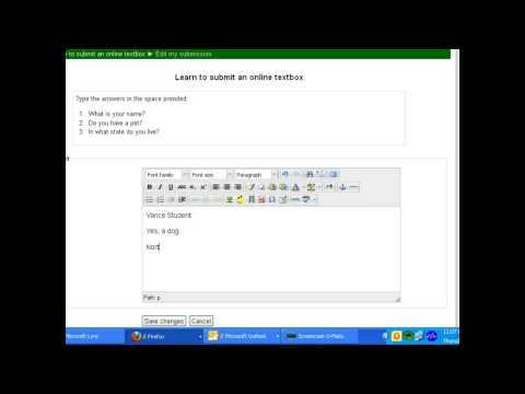 Online Textbox Assignment
