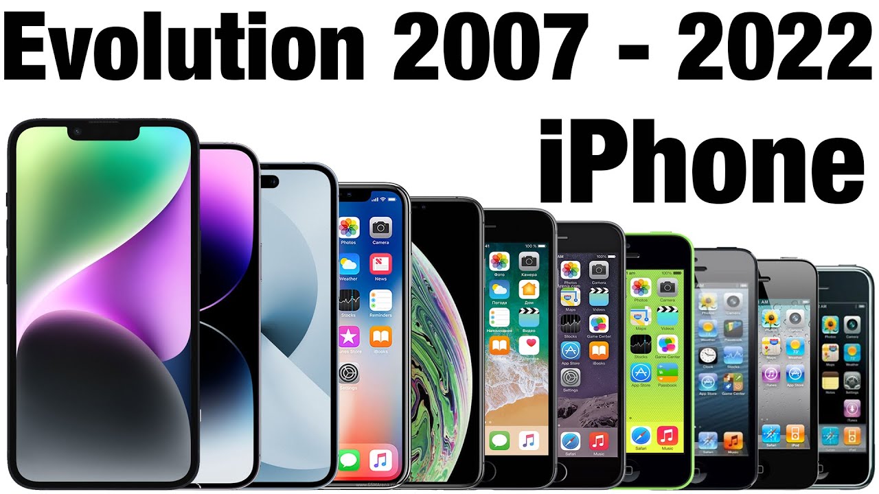 Apple iPhone Evolution 2007 - 2022