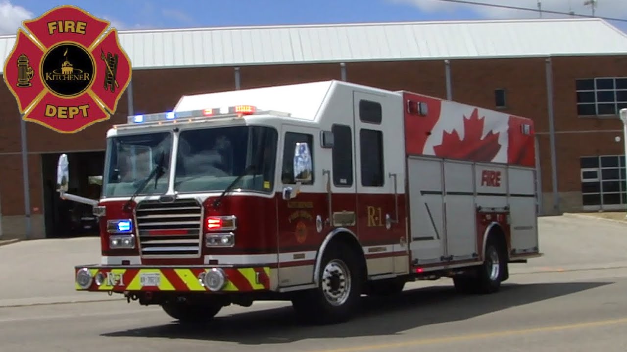 Kitchener Fire Department Rescue 11 Responding - YouTube