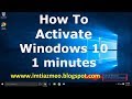 Activate windows 10 without product key permanently in one click