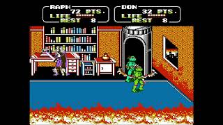 TMNT II: The Arcade Game (NES) Full Longplay with 2 Players @sonicthegamer666