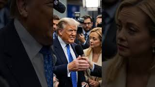 Trump’s Awkward Press Conference Moment With Giorgia Meloni Goes Viral. #trump #uspolitics #nyc #usa