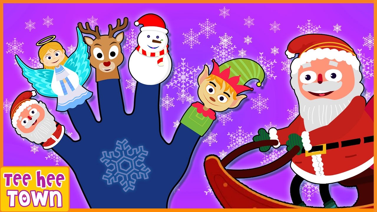 Christmas Finger Family Song | Jingle Bells Song | Plus More Kids Songs