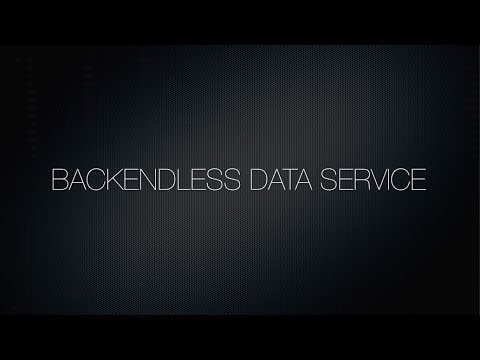 Video 5. Backendless Data Service