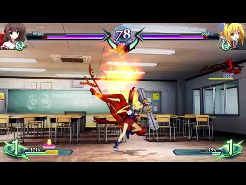 Phantom Breaker: Omnia Gameplay Clip - Waka vs Sophia