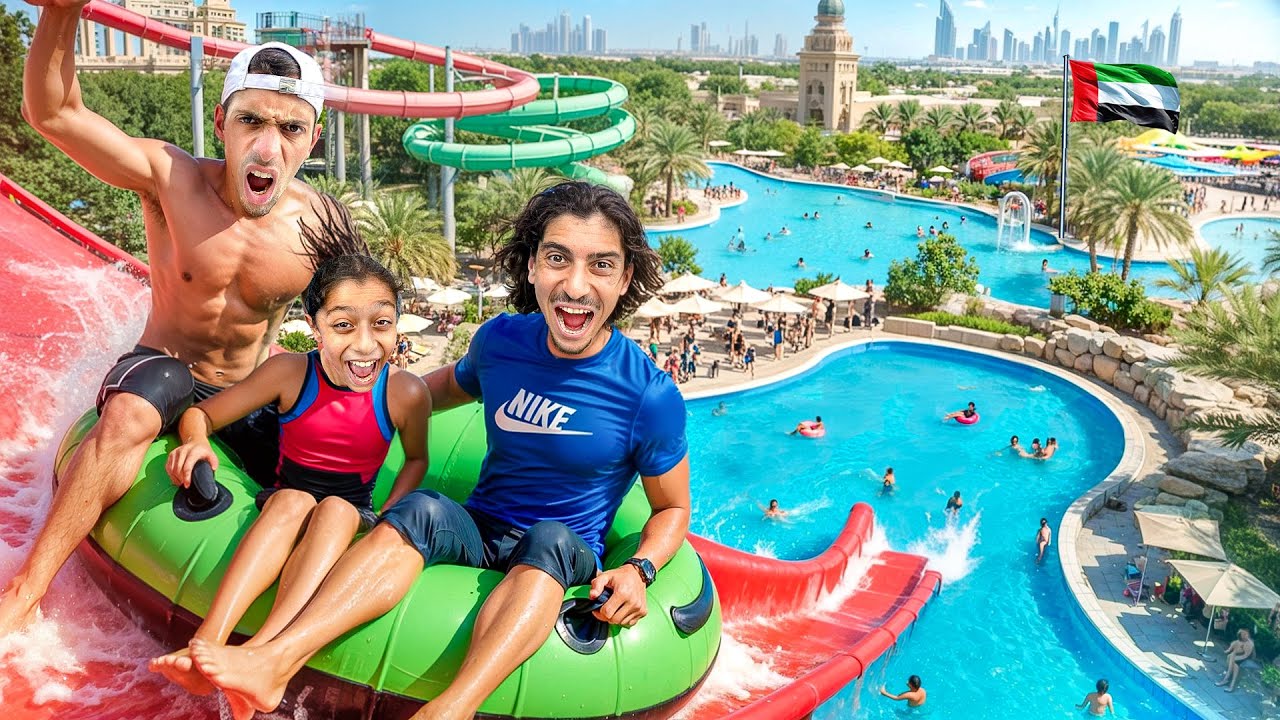 Parc Aquatique le PLUS DANGEREUX de Dubaï 😱 ( Toboggans GÉANTS et Sensations Fortes )