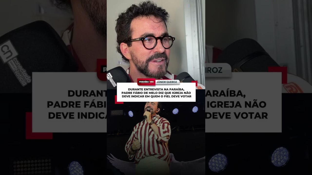 DURANTE ENTREVISTA, PADRE FÁBIO DE MELO DIZ QUE IGREJA NÃO DEVE INDICAR EM QUEM O FIEL DEVE VOTAR