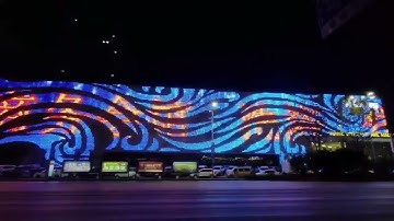 Commercial Building Façade Lighting / Architectural Façade Lighting Design / Pixel LED Lights