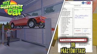 FAILED EMISSIONS - INSPECTION AND CHANGE FROM RALLY PARTS - My Summer Car Story #104 | Radex