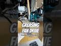 How to greasing fan drive pulley?? #heavyequipment #excavator #mechanic #haultruck #mining