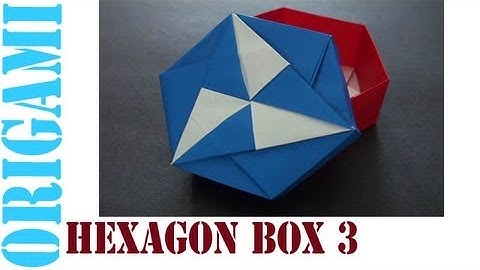 Easy Origami Hexagon Box lid Ver. 3 (Modular 3 unit) Tutorial!