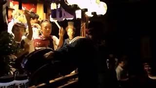 20160918 1069やわたんまち神明町夜になっても子供たちのお囃子