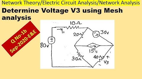 Sept-2020-QP-Determine V3 using mesh analysis-