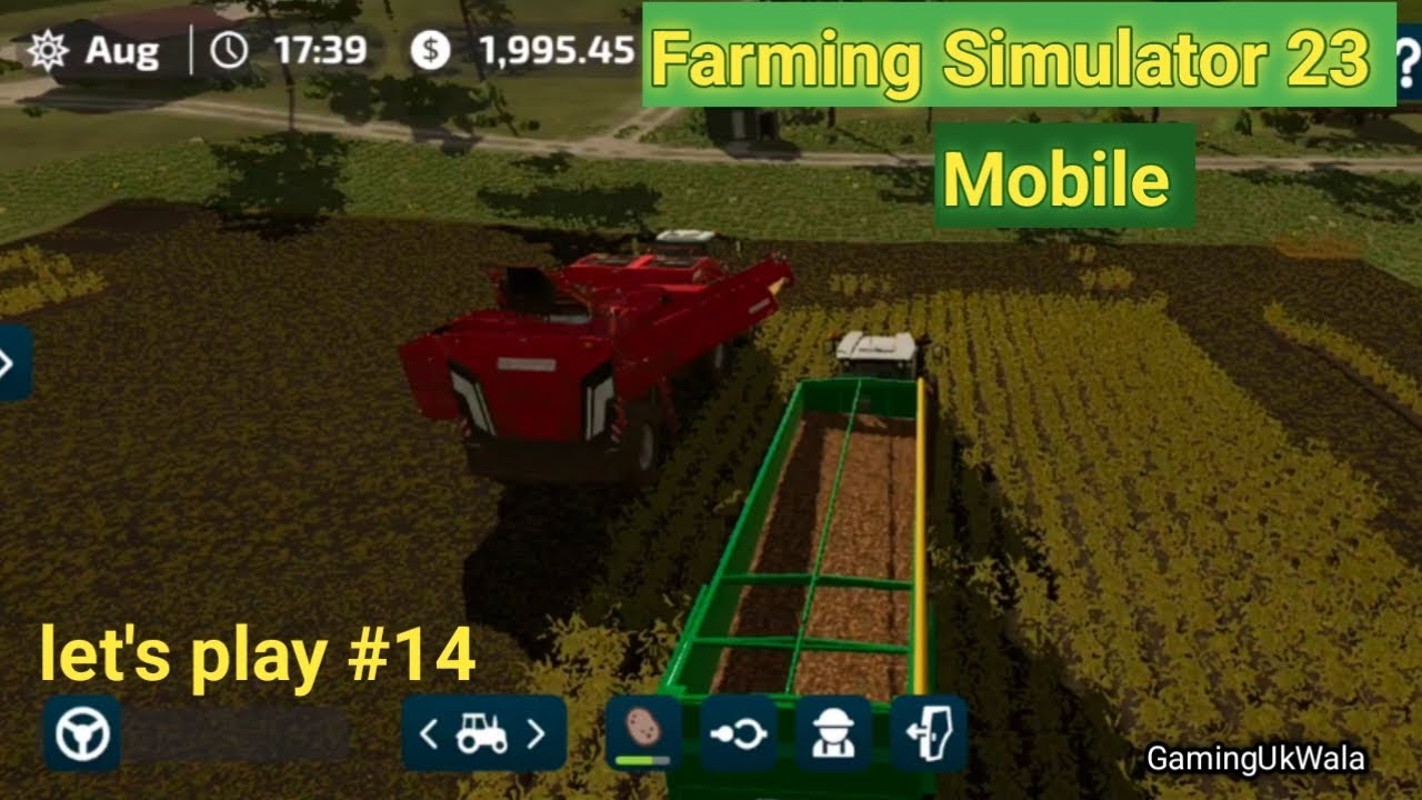 Farming Simulator 23 #14 gameplay potatoes harvest|fs23|game videos|farming simulator25|androidgame