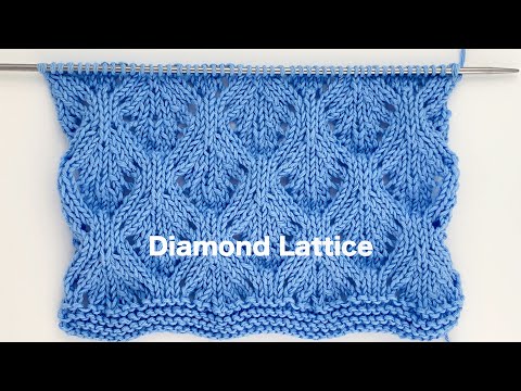 Diamond Lattice | Knitting Stitch Patterns For Ladies