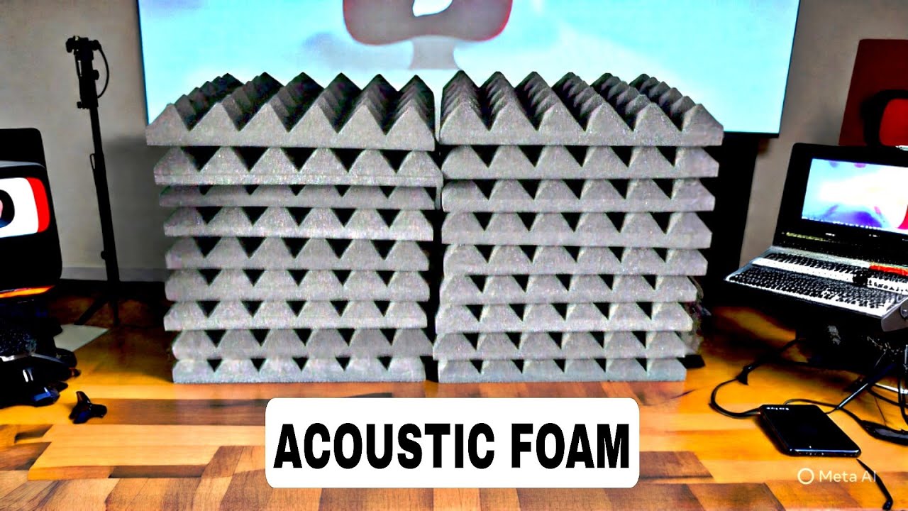How to Install Acoustic foam Without Damaging wall ! Easy 