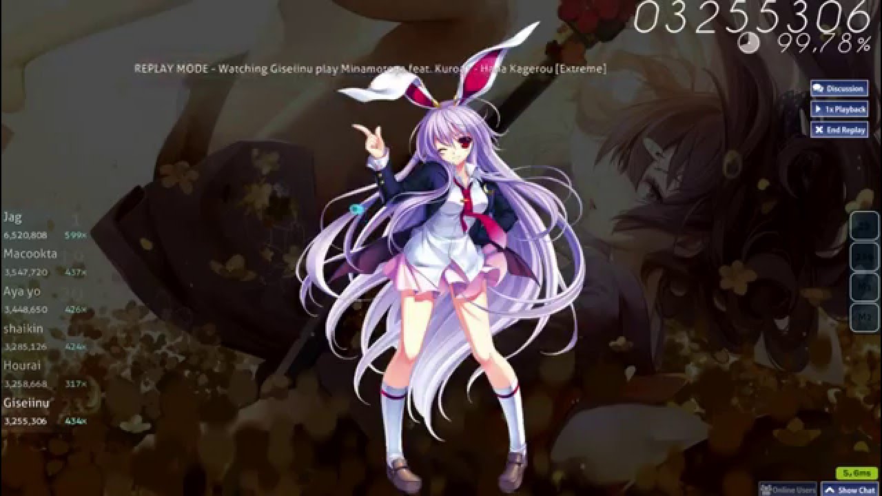 [Osu!] Minamotoya feat. Kuroa* - Hana Kagerou [Extreme]