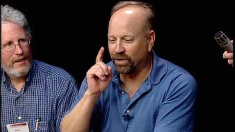 Randy Olson gives advice to Fish and Wildlife Service public service announcements (PSA) groups