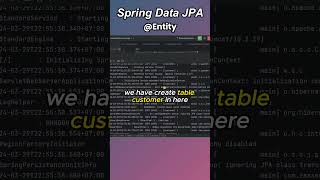 Spring Data JPA - @Entity in Action #springdatajpa