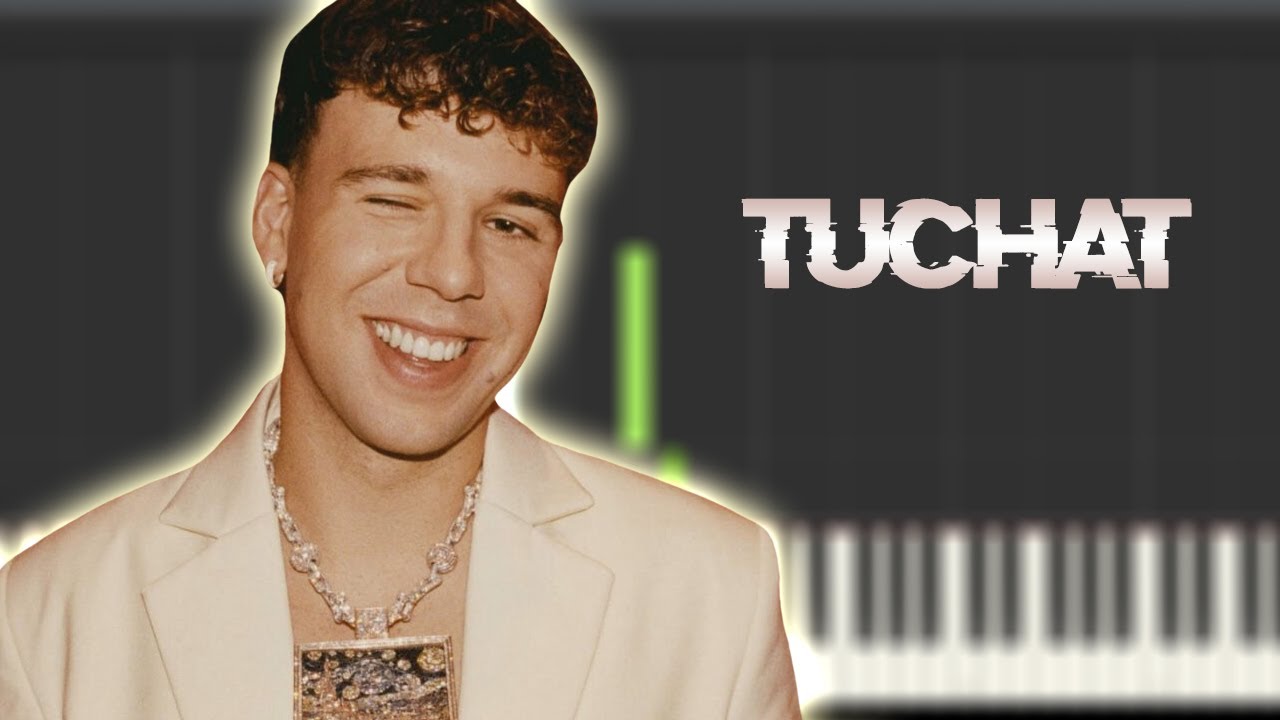 TUCHAT - Quevedo | Instrumental Piano Tutorial / Partitura / Karaoke / MIDI
