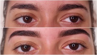 Clean Looking Eyebrows with Henna