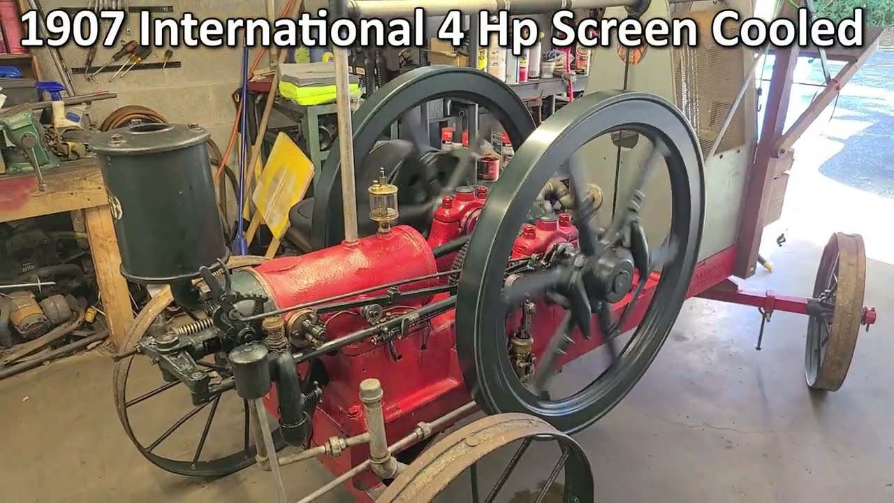 International Harvester Famous 4 Hp Screen Cooled Engine coming back together.
