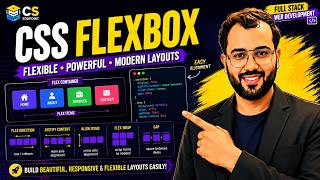 CSS Flexbox Tutorial | Flex Container, Properties & Practical Layouts