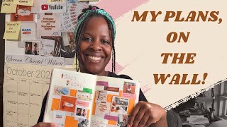 Full Turning My Plans Into a Calendar Wall | Plan With Me News