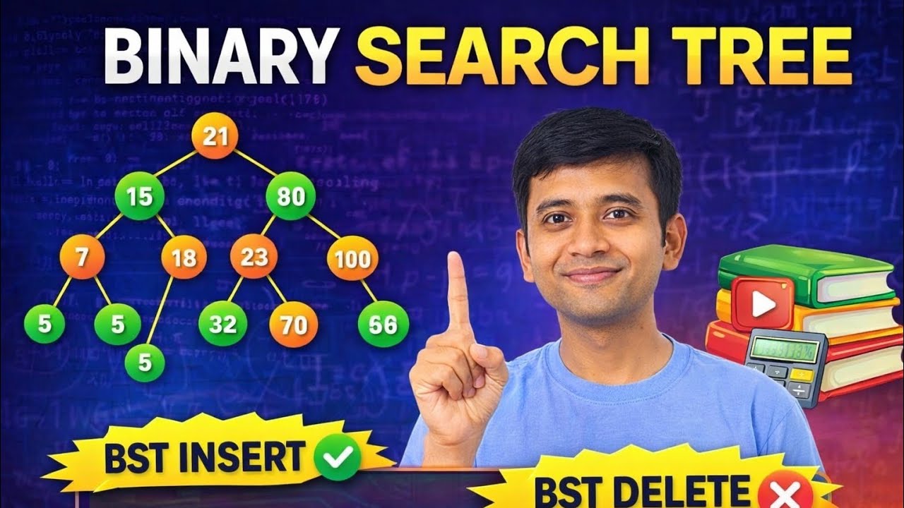 Binary search tree in data structures - YouTube