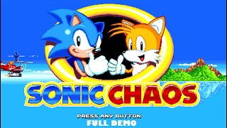 Sonic Chaos 16-Bit Remake : Full Demo