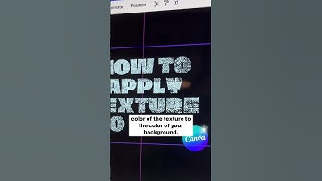 How to apply texture to text in Canva