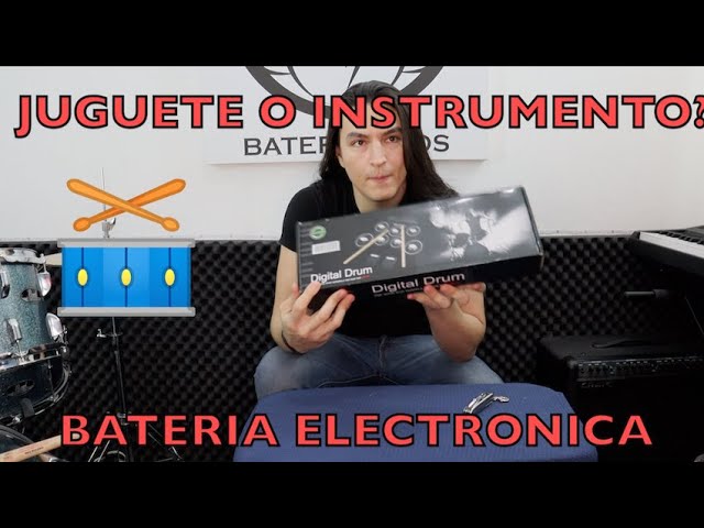 Anpro Juego de batería electrónica para niños | Adulto, kit de almohadilla  de práctica de batería de instrumentos musicales con conector para