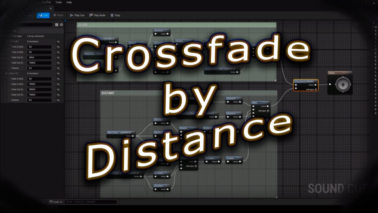 UE5 Sound Design 4 Crossfade by Distance GS YouTube