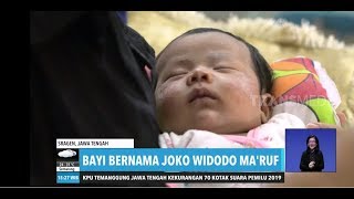Unik, Bayi Diberi Nama Joko Widodo Ma'aruf