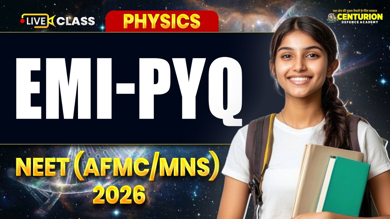 Electromagnetic Induction PYQ Practice | NEET (AFMC/MNS) 2026 | Most Expected Questions