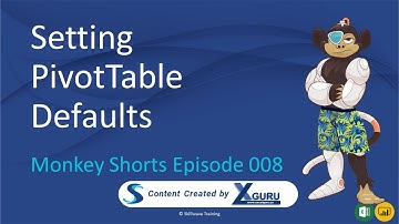 Setting PivotTable Defaults - Monkey Shorts Episode 008