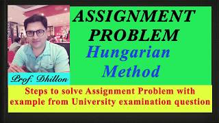 Simplify Assignment Problem-Hungarian Method for Minimisation, unique vs multiple optimal solution,