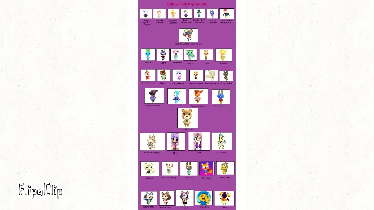 My Little Animal Crossing Cast Parody Fullest Version 