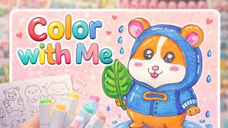 Color With Me | Cozy ASMR Coloring for sleep✨ | Cute animal colouring screenshot 5