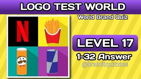 Logo Test World | brand quiz. level 17 answers @brainitquizzes #logotestworld