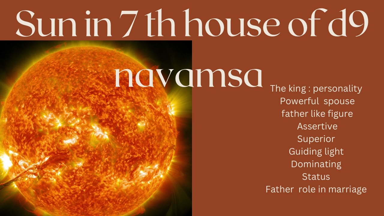 Sun in 7th house in d9 chart. Your partner and marriage in d9 chart. D9 series