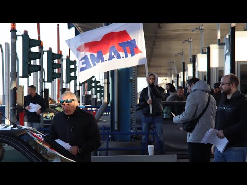 Άνοιγμα μπαρών διοδίων Αφιδνών από σωματεία