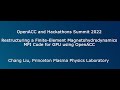 Restructuring a Finite Element Magnetohydrodynamics MPI Code for GPU using OpenACC