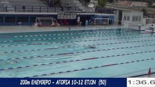2η ΘΕΡΙΝΗ ΗΜΕΡΙΔΑ ΧΑΛΚΙΔΑΣ 11062017  200m ΕΛΕΥΘΕΡΟ   ΑΓΟΡΙΑ 10 12 ΕΤΩΝ