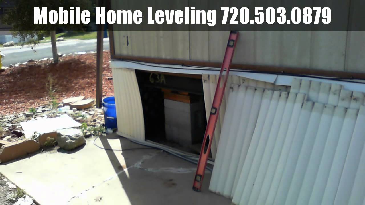 Manufactured Mobile Home Leveling Denver YouTube