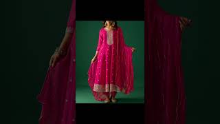 Most Beautiful Rani Pink Colour Party Wear Suit Designs #shorts #rekhafashionupdates