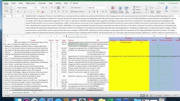 Title and Abstract screening. - Tutorial