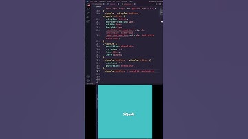 CSS Ripple Animation html #shorts