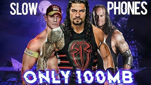 ✔️The Best WWE GAME FOR LOW END MOBILE DEVICES||HOLY SH!T||only 100mb