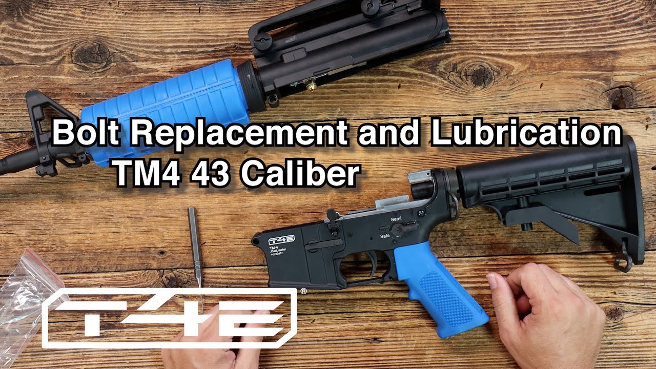 TM4 .43 Caliber Rifle Bolt Replacement & Lubrication T4E Maintenance